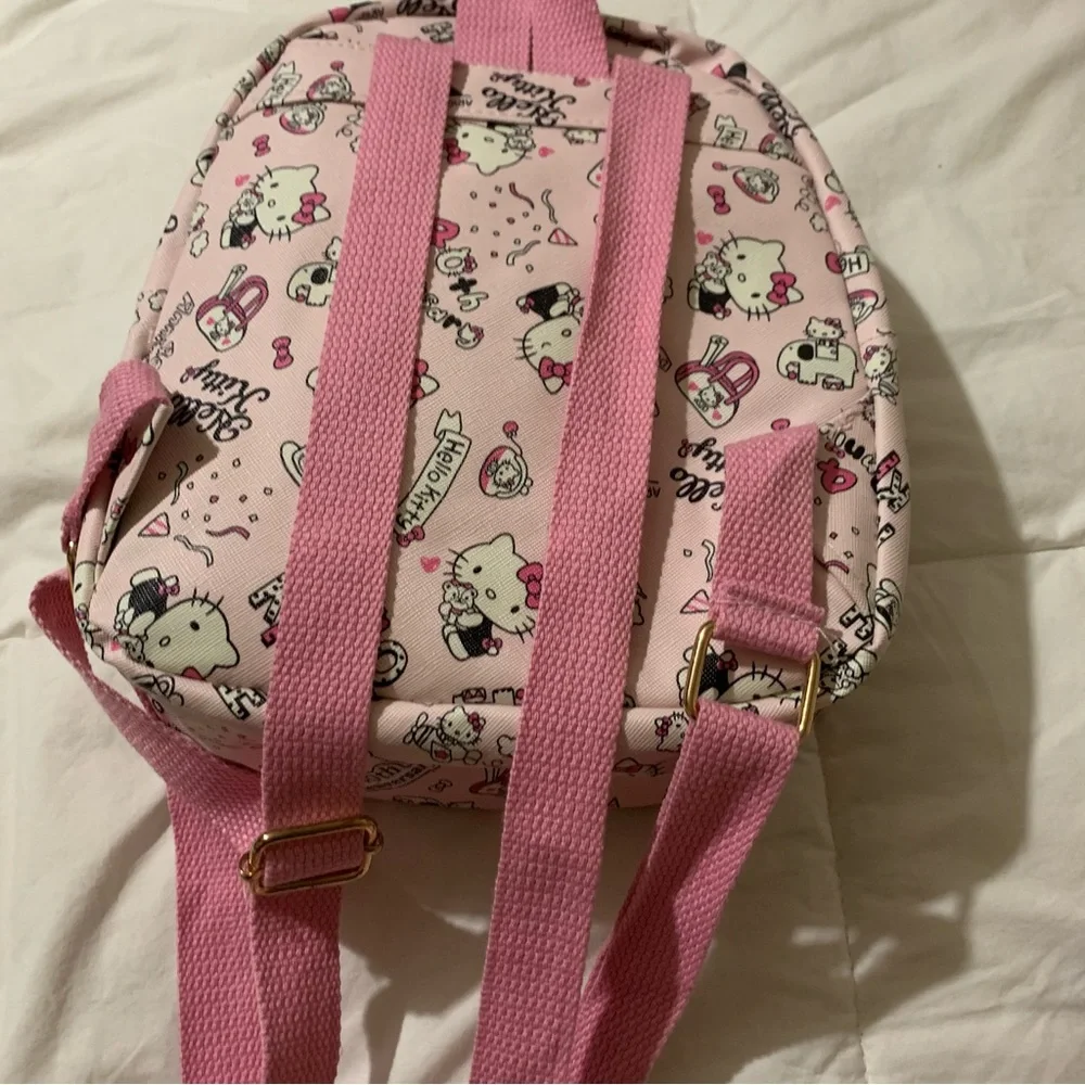 Pink Hello Kitty Mini Backpack with Gold Details NWOT